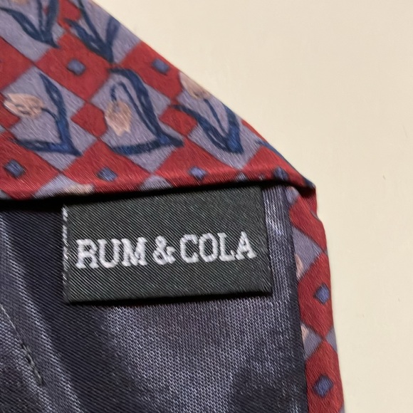 Cocktail Collection Rum & Cola Silk Tie by Stonehenge - Picture 5 of 6